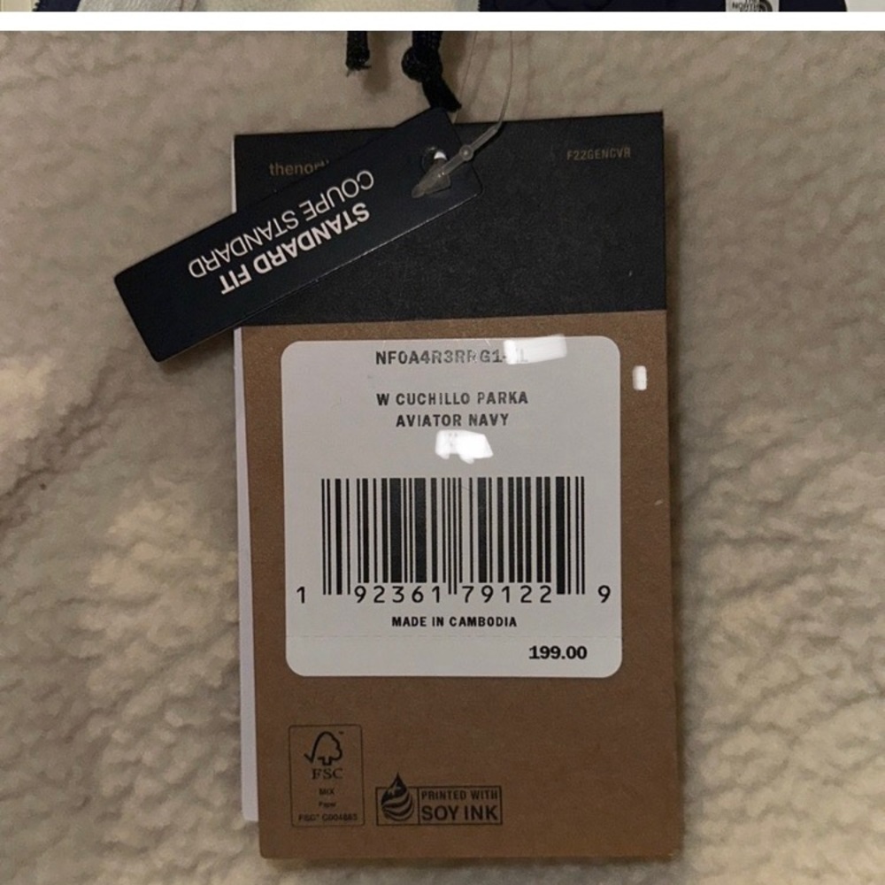 The North Face Women’s CUCHILLO Parka Aviator Navy SMALL S - Picture 8 of 8